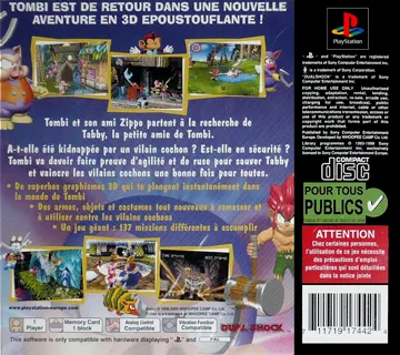 Tombi! 2 (EU) box cover back